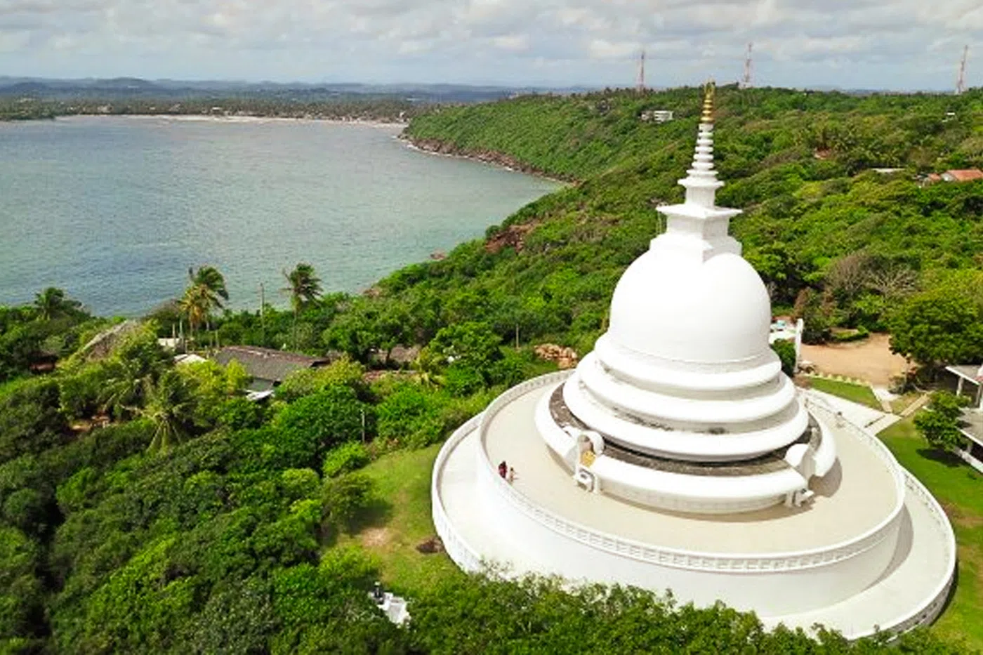 Rumassala hill and Indian Ocean