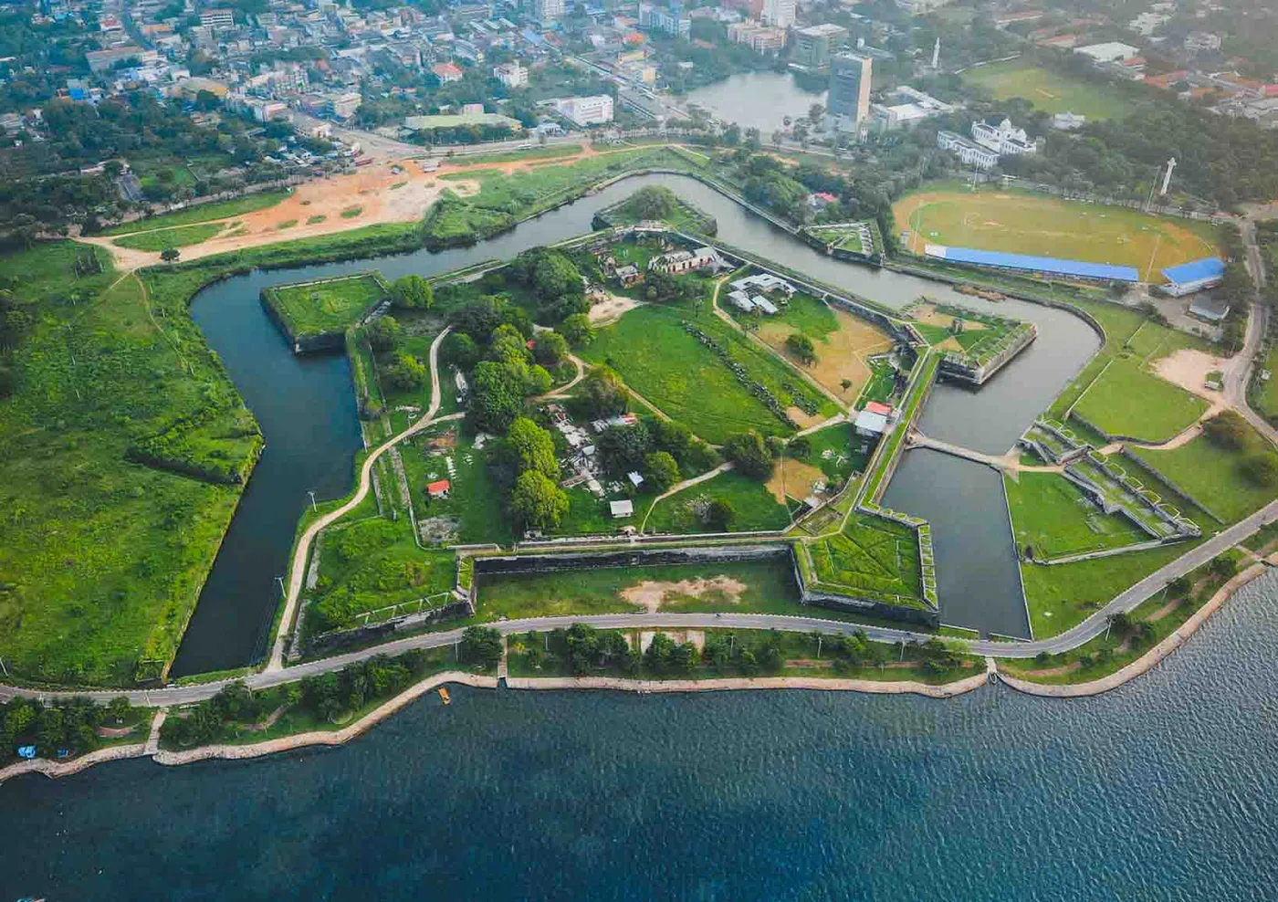 Batticaloa lagoon and fort