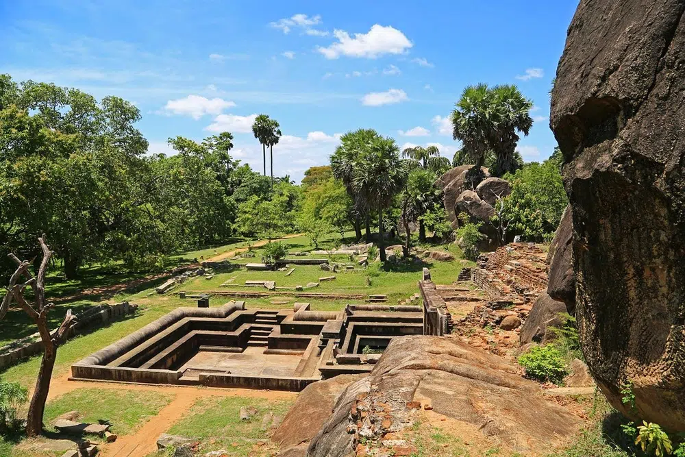Ancient stupa and ruins in Anuradhapura