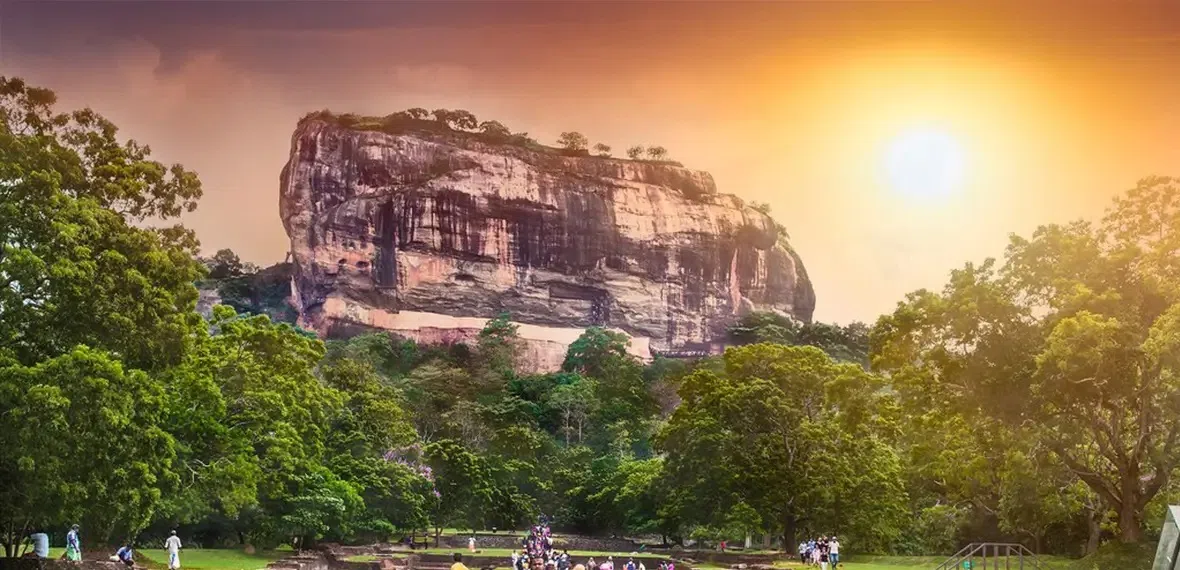 Sigiriya Rock Fortress at sunrise