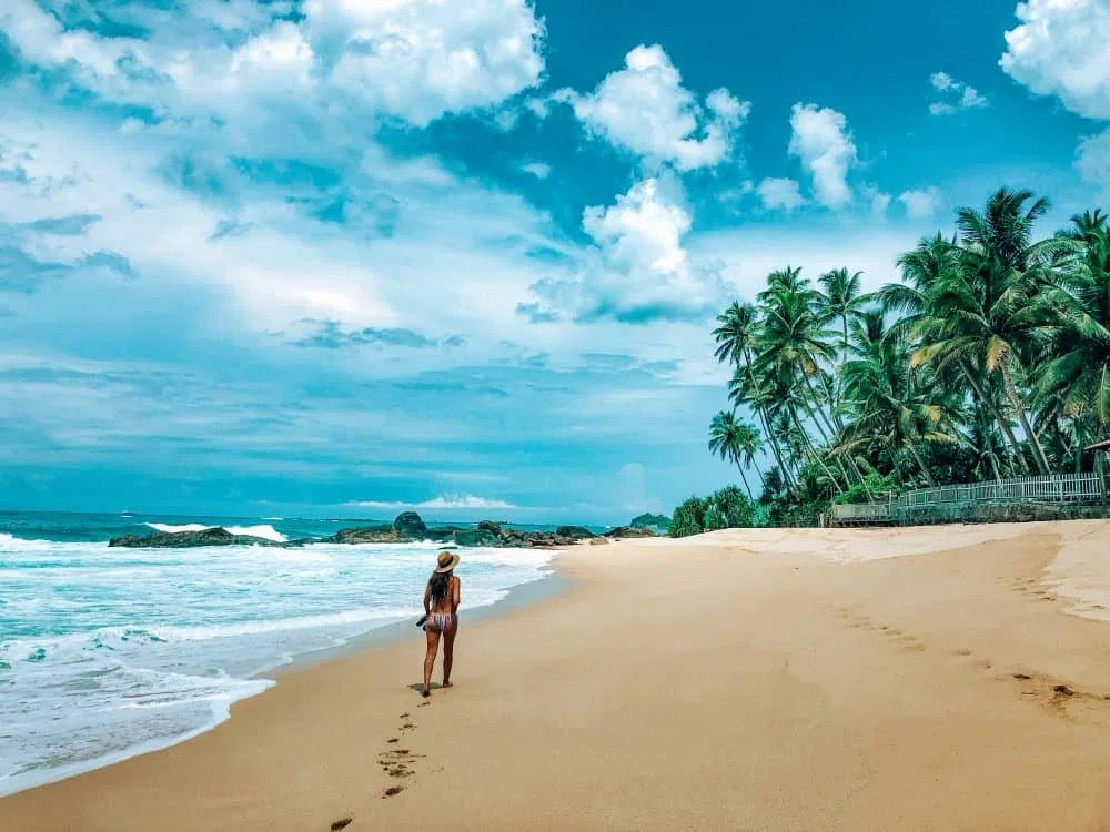 Luxury beach resort on Sri Lanka south coast