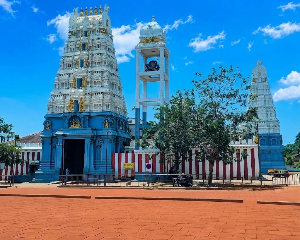 Ramayana-associated temple and Sri Lankan mountain scenery