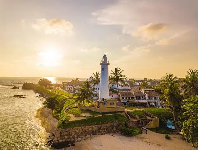 Galle Fort ramparts beside the Indian Ocean