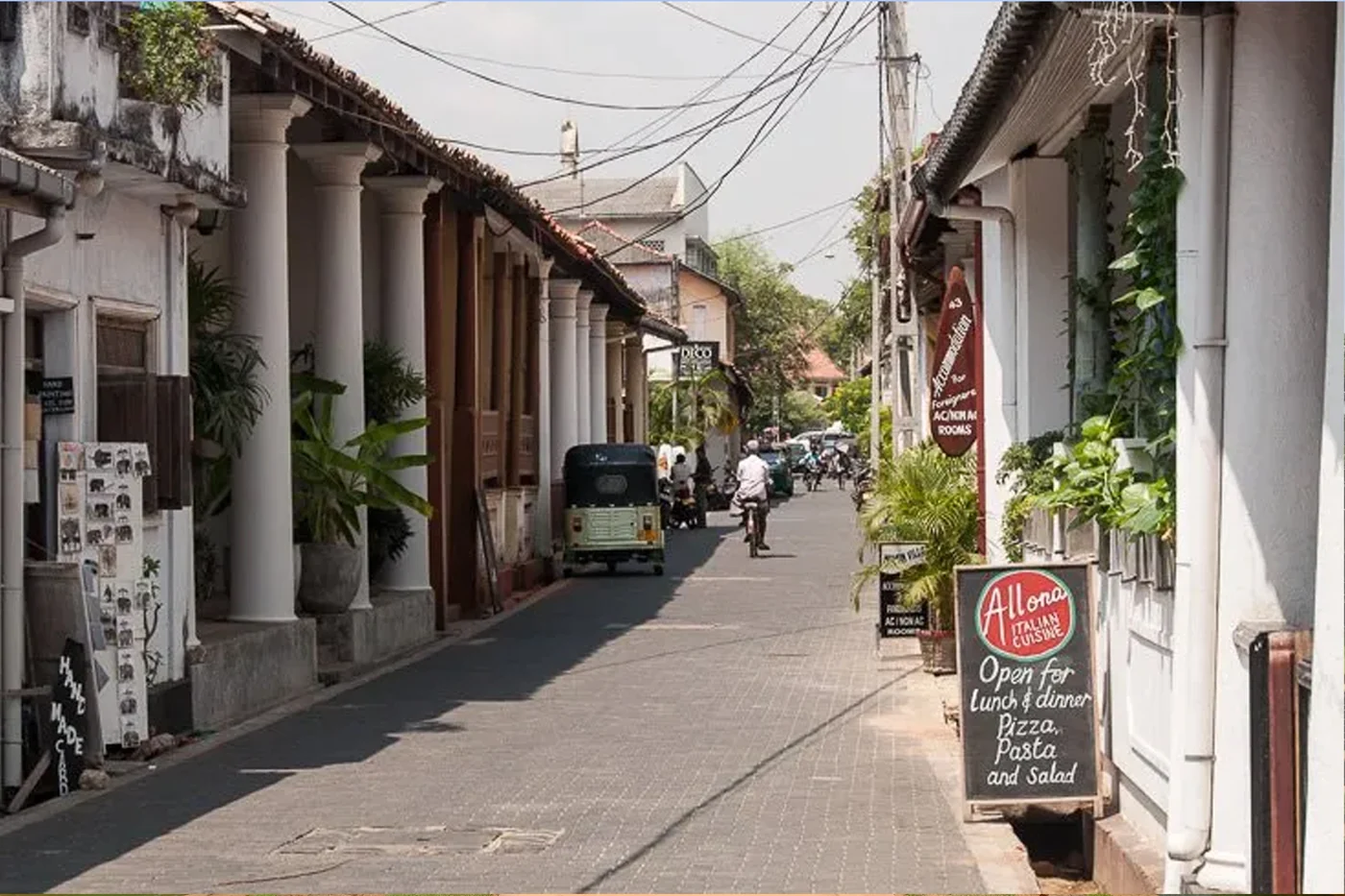 Historic streets inside Galle Fort