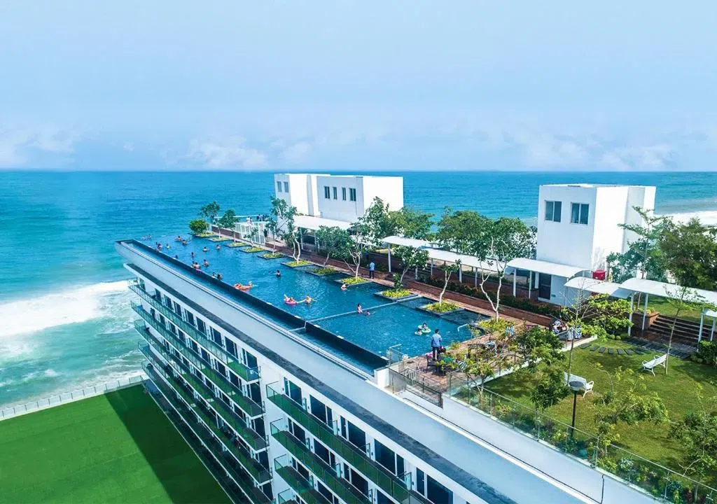 Luxury hotel view across the Colombo skyline