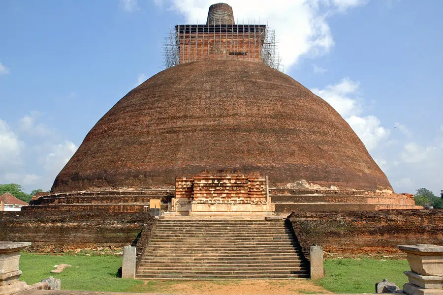 Ancient stupa and ruins in Anuradhapura
