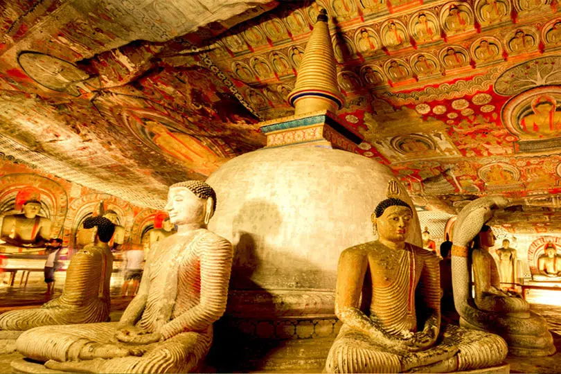 Exterior of Dambulla Cave Temple