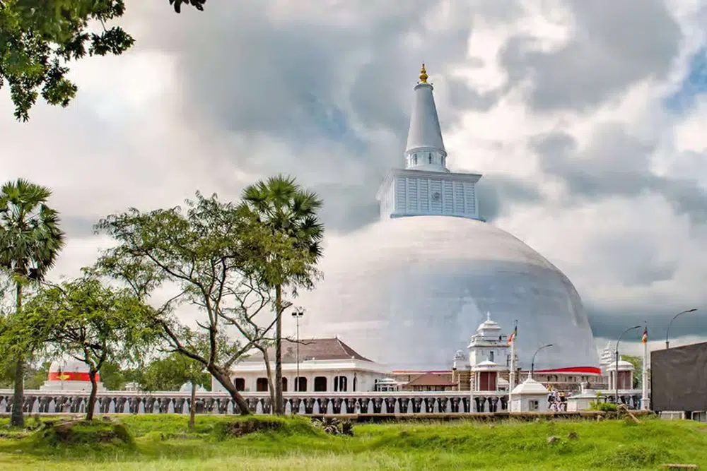 Ancient stupa and ruins in Anuradhapura